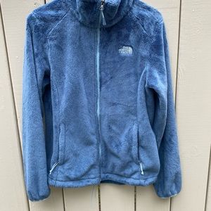 blue north face jacket